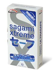Презервативы Sagami Xtreme Ultrasafe с двойным количеством смазки - 10 шт. - Sagami - купить с доставкой в Твери