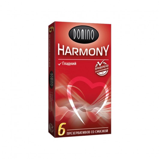 Гладкие презервативы Domino Harmony - 6 шт. - Domino - купить с доставкой в Твери