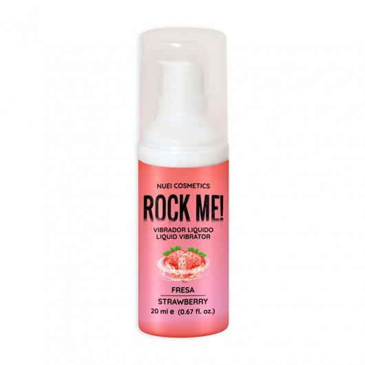Жидкий вибратор Nuei Rock Me! с ароматом клубники - 20 мл. - Nuei cosmetics - купить с доставкой в Твери