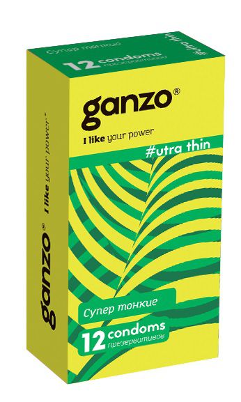 Ультратонкие презервативы Ganzo Ultra thin - 12 шт. - Ganzo - купить с доставкой в Твери