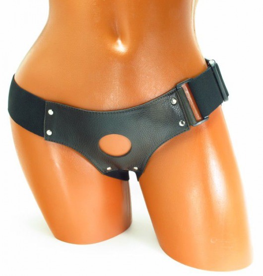 Трусики для страпона коричневого цвета - БДСМ Арсенал - купить с доставкой в Твери