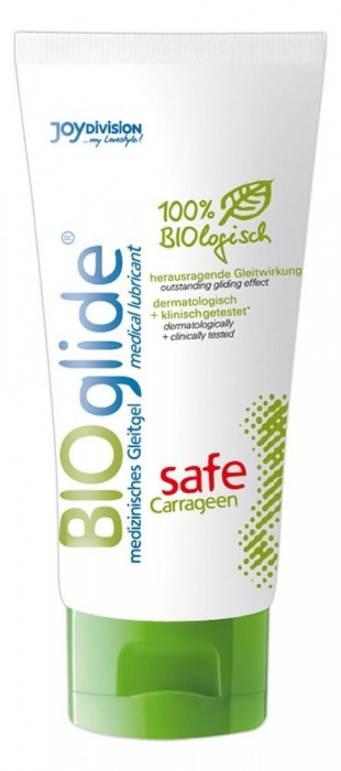 Гель-лубрикант на водной основе BIOglide safe Carrageen - 100 мл. - Joy Division - купить с доставкой в Твери