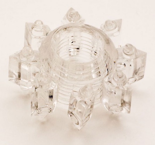 Прозрачное гелевое эрекционное кольцо-звезда - Toyfa Basic - в Твери купить с доставкой