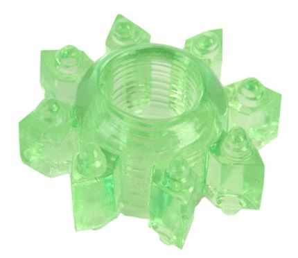 Зеленое эрекционное кольцо-звезда - Toyfa Basic - в Твери купить с доставкой