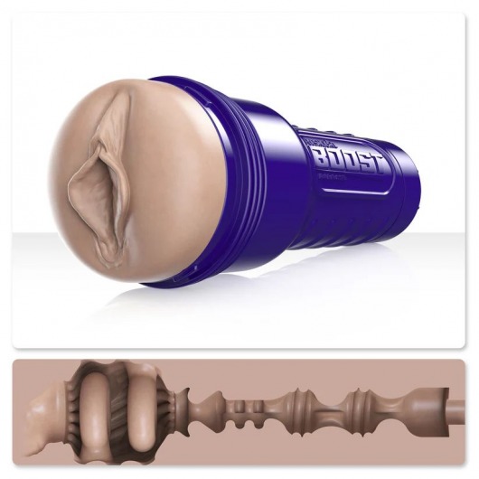 Телесный мастурбатор-вагина Fleshlight Boost Bang - Fleshlight - в Твери купить с доставкой