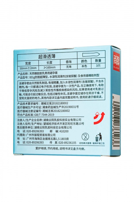 Ультратонкие презервативы Elasun Ultra-thin and Smooth - 3 шт. - Elasun - купить с доставкой в Твери