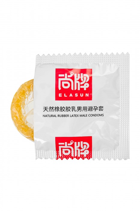 Презервативы с точками и ребрами Elasun Ribbed and Dotted - 10 шт. - Elasun - купить с доставкой в Твери