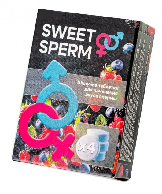 Шипучие таблетки для мужчин Sweet Sperm для изменения вкуса спермы (4 шт. по 0,5 гр.) - Капиталпродукт - купить с доставкой в Твери