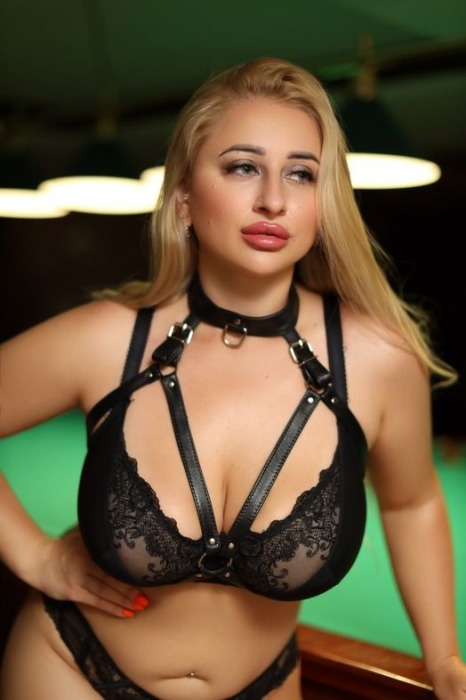 Черная кожаная сбруя с ошейником plus size из нежной кожи - БДСМ Арсенал - купить с доставкой в Твери