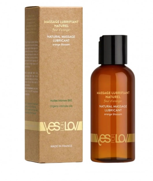 Натуральная массажная смазка Natural Lubricant Orange Blossom - 100 мл. - YESforLOV - купить с доставкой в Твери