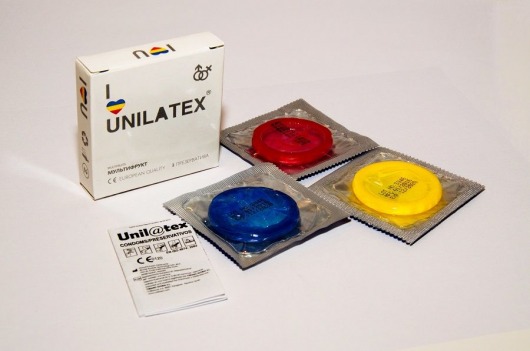 Разноцветные ароматизированные презервативы Unilatex Multifruits - 3 шт. - Unilatex - купить с доставкой в Твери