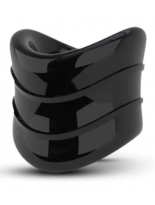 Черное эрекционное кольцо на мошонку Beef Ball Stretcher Snug X Long - Blush Novelties - в Твери купить с доставкой