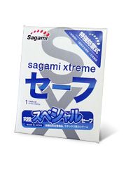 Презерватив Sagami Xtreme Ultrasafe с двойным количеством смазки - 1 шт. - Sagami - купить с доставкой в Твери