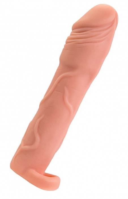 Телесная удлиняющая насадка с подхватом - 19 см. - ToyFa - в Твери купить с доставкой