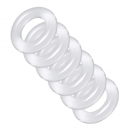 Комплект из 6 прозрачных эрекционных колец Ring Master Custom Ball Stretcher Kit - XR Brands - в Твери купить с доставкой