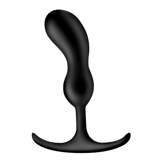 Черный массажер простаты с утяжелителями Premium Silicone Weighted Prostate Plug Medium - 16,3 см. - XR Brands - в Твери купить с доставкой
