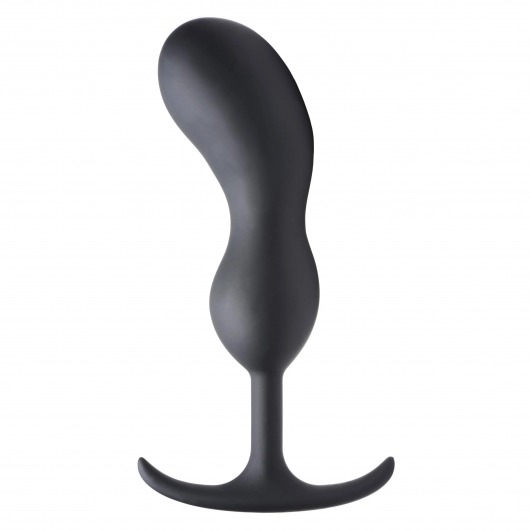 Черный массажер простаты с утяжелителями Premium Silicone Weighted Prostate Plug XL - 20,8 см. - XR Brands - в Твери купить с доставкой