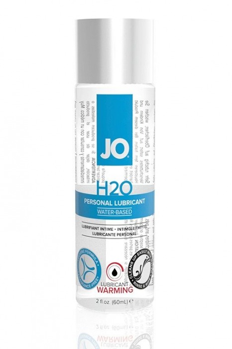 Возбуждающий лубрикант на водной основе JO Personal Lubricant H2O Warming - 60 мл. - System JO - купить с доставкой в Твери