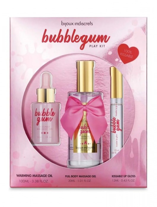 Набор средств для массажа и ласк Bubblegum Play Kit - Bijoux Indiscrets - купить с доставкой в Твери