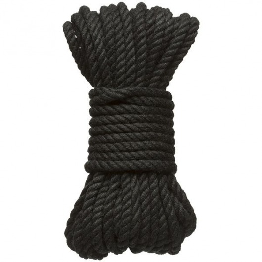 Черная верёвка для связывания и фиксации Bind Tie - 9,14 м. - Doc Johnson - купить с доставкой в Твери