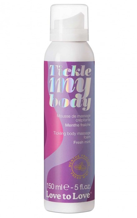 Массажная хрустящая пенка Tickle My Body Fresh Mint с ароматом мяты - 150 мл. - Love to Love - купить с доставкой в Твери