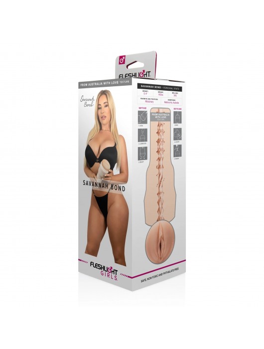 Мастурбатор-вагина Fleshlight Girls - Savannah Bond From Australia With Love - Fleshlight - в Твери купить с доставкой