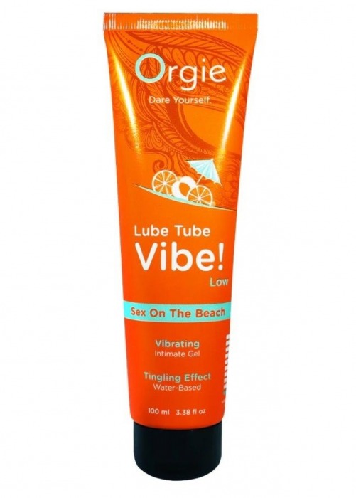 Гель с эффектом вибрации Lube Tube Vibe Low Sex On The Beach - 100 мл. - ORGIE - купить с доставкой в Твери