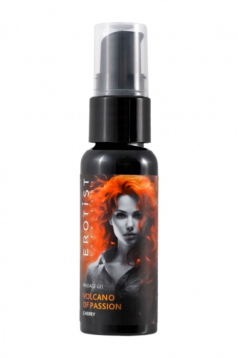 Гель с эффектом вибрации Volcano Of Passion со вкусом вишни - 25 мл. - Erotist Lubricants - купить с доставкой в Твери