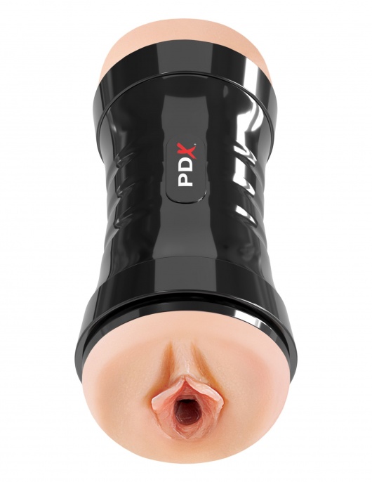 Двусторонний мастурбатор в колбе Super Flip-A-Pussy Over - Pipedream - в Твери купить с доставкой