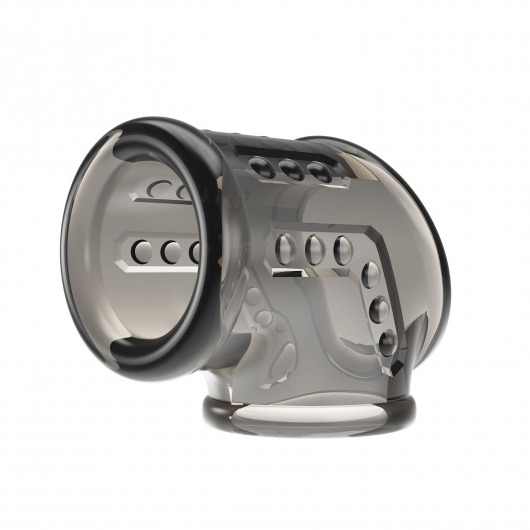 Дымчатая насадка на пенис и мошонку - Baile - в Твери купить с доставкой