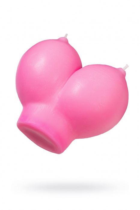 Розовая свеча «Сиськи» - 150 гр. - Pecado - купить с доставкой в Твери