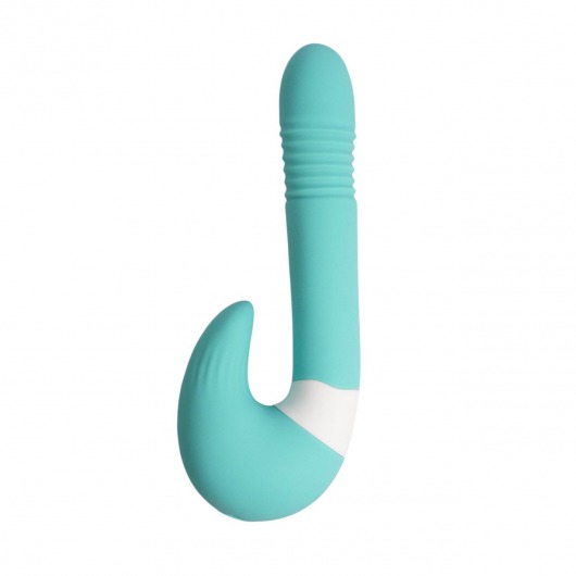 Бирюзовый вибростимулятор зоны G 2-в-1 - Youvic