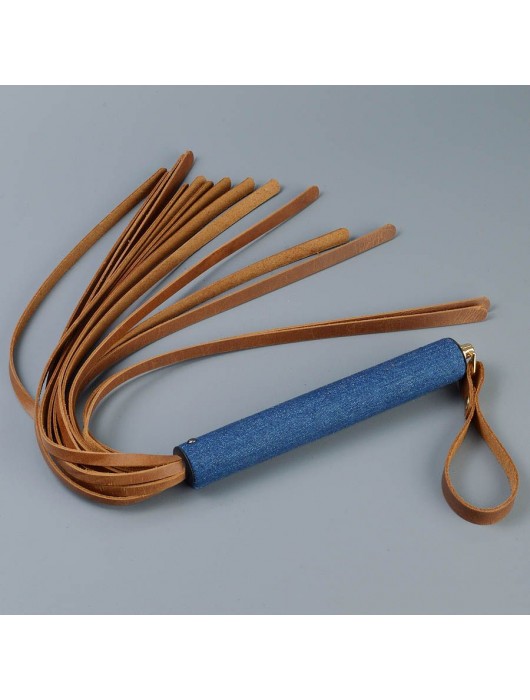 Плеть с джинсовой ручкой «Дикий Запад» - 60 см. - Sitabella - купить с доставкой в Твери