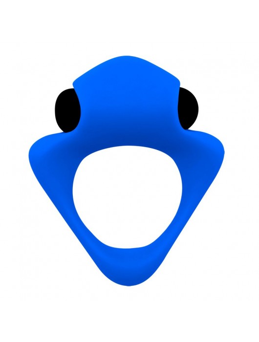 Синее эрекционное кольцо Wooomy Tribeс с вибрацией - Adrien Lastic - в Твери купить с доставкой