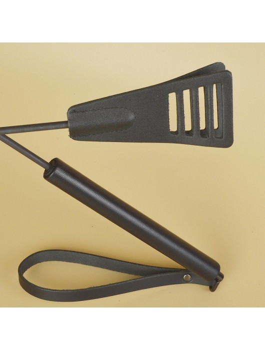 Черный кожаный стек «Сириус» - 60 см. - Sitabella - купить с доставкой в Твери