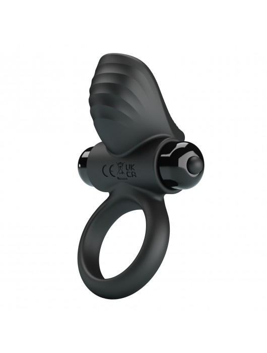 Черное эрекционное кольцо с вибрацией Adrien - Baile - в Твери купить с доставкой