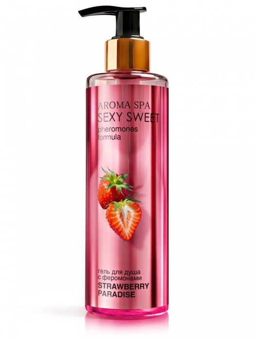 Гель для душа с феромонами и ароматом клубники Strawberry Paradise - 200 мл. -  - Магазин феромонов в Твери