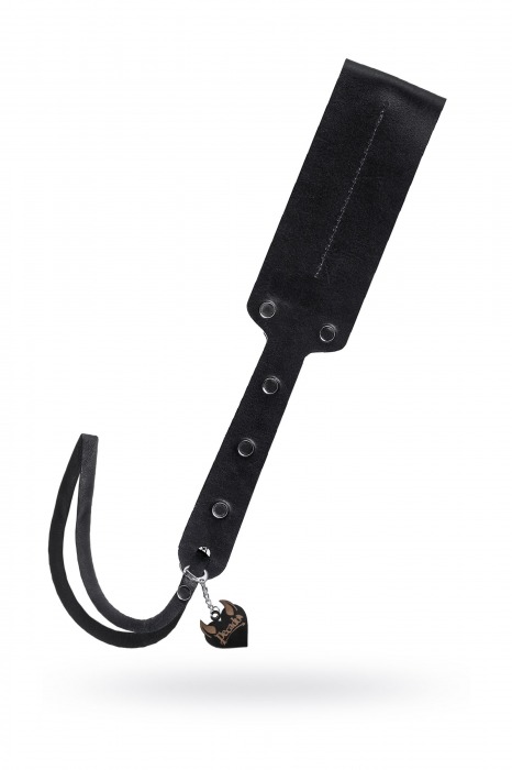 Черный кожаный пэддл - 32 см. - Pecado - купить с доставкой в Твери