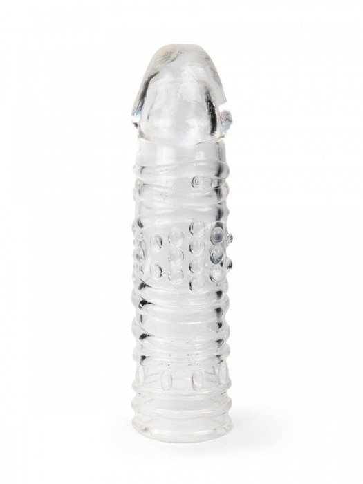 Прозрачная закрытая насадка на пенис - 17 см. - Sex Expert - в Твери купить с доставкой
