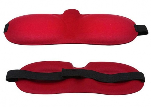 Красная глухая маска на резинке - Sitabella - купить с доставкой в Твери