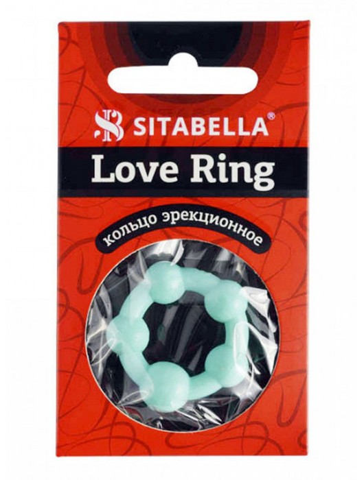 Цветное эрекционное кольцо с 5 бусинами Love Ring - Sitabella - в Твери купить с доставкой