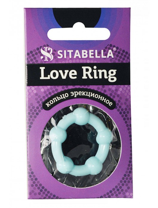 Цветное эрекционное кольцо Love Ring с бусинами - Sitabella - в Твери купить с доставкой