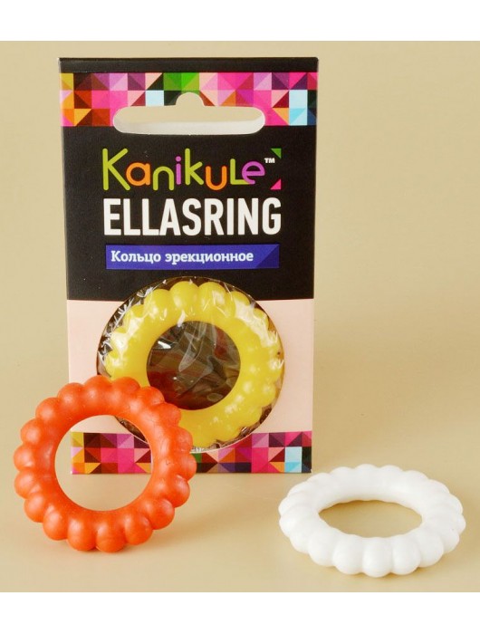 Цветное рельефное эрекционное кольцо Ellasring - Sitabella - в Твери купить с доставкой