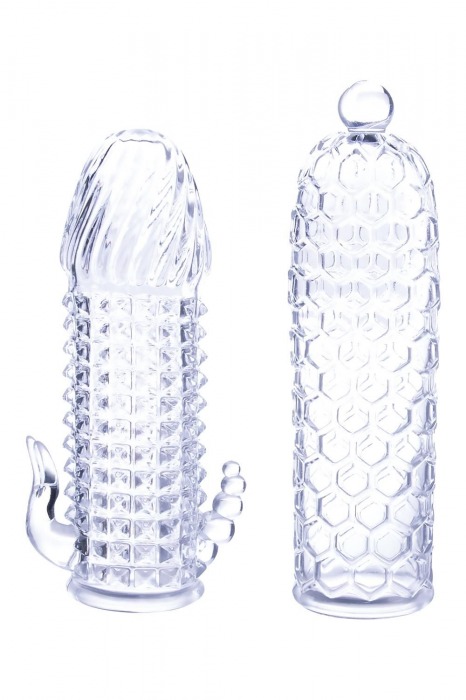 Набор из 2 прозрачных насадок на член Seductive Tickler Sleeves Set - NMC - в Твери купить с доставкой