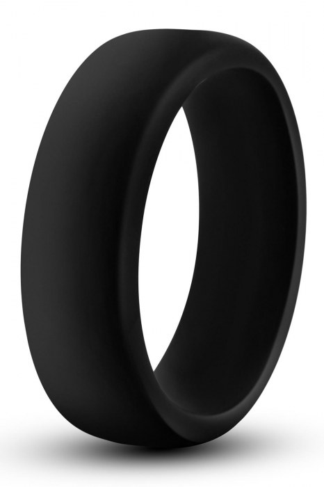 Черное эрекционное кольцо Silicone Go Pro Cock Ring - Blush Novelties - в Твери купить с доставкой