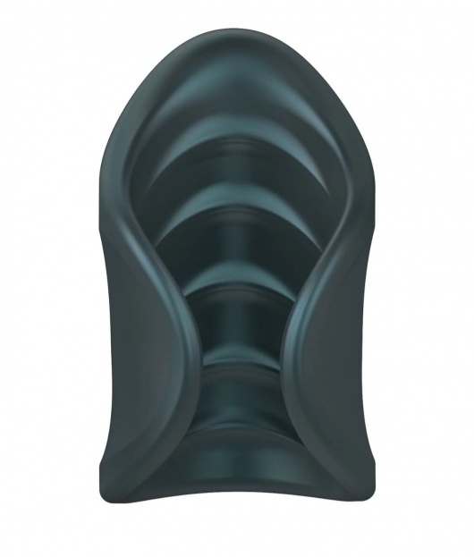 Серый сквозной мастурбатор с вибрацией Manwan Starter - Manwan - в Твери купить с доставкой