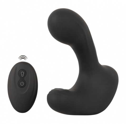Черная анальная вибропробка с функцией расширения RC Butt Plug with 3 functions - Orion - в Твери купить с доставкой
