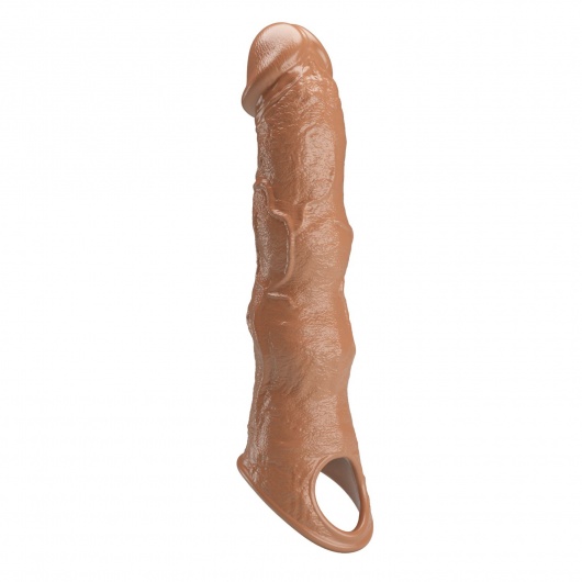 Карамельный фаллоудлинитель с 3 вставками - 28 см. - Baile - в Твери купить с доставкой