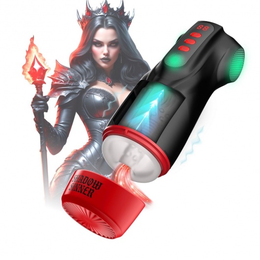 Интерактивный мастурбатор Raven с вакуумом, вибрацией и подсветкой - Shots Media BV - в Твери купить с доставкой