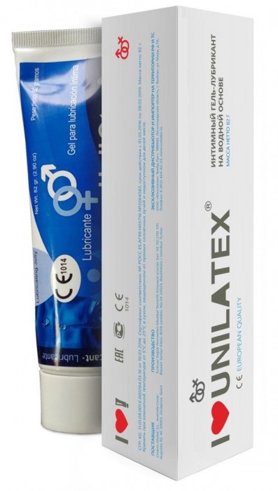 Лубрикант на водной основе Unilatex Gel - 80 мл. - Unilatex - купить с доставкой в Твери